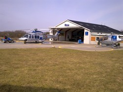 Klargoering AW139 på forplads